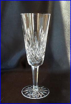 Set 4 Waterford Lismore Crystal Champagne Flutes