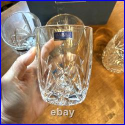 Set 4 Waterford Marquis Brookside Oversized Crystal Double Old Fashioned Glasses