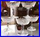 Set / 5 WATERFORD ALANA 4 Champagne Coupe Glasses Tall Sherbet Wine Criss Cross