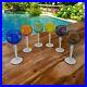 Set 6 Bohemian Czech Cut to Clear Crystal Hock Wine Glasses Goblet 7 1/4 Color