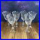 Set 6 VTG Fostoria NAVARRE CLEAR 7 5/8 Etched Crystal Water Glasses 10 oz MCM