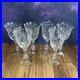Set 6 VTG Fostoria NAVARRE CLEAR 7 5/8 Etched Crystal Water Glasses 10 oz MCM
