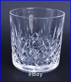 Set 6 WATERFORD Deep Cut Irish Crystal LISMORE Old Fashioned 9oz Glasses NR TNB