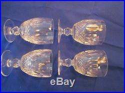 Set 6 Waterford Crystal Colleen water goblets 5 1/4 inch