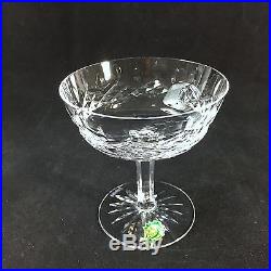 Set 6 Waterford Crystal Lismore Champagne Saucer Sherbet Glasses 3 with stickers