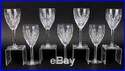 Set 7 Waterford Cut Irish Crystal CARINA Pattern Claret White Wine Glasses RVH