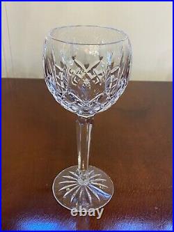 Set 8 Vintage WATERFORD CRYSTAL Lismore Tall Wine Glasses Hocks Goblets IRELAND