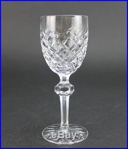 Set 8 WATERFORD Deep Cut Irish Crystal Powerscourt Port Wine Goblet Glasses SMS