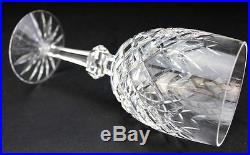Set 8 WATERFORD Deep Cut Irish Crystal Powerscourt Water Goblet Glasses NR SMS
