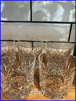 Set 8 Waterford Lismore Crystal Old Fashioned Glasses, 8/9 Oz. Excellent
