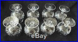 Set 8 Waterford Lismore Hand Blown Crystal 5 Brandy Snifters Never Used Mint