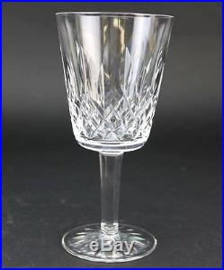 Set 9 Signed Waterford Irish Cut Crystal Lismore 6 7/8 Water Glass Goblets SMS