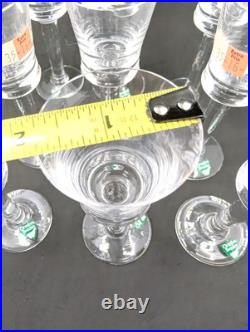 Set 9 VTG Orrefors Glassware Clear Crystal Sherry Cordial withoriginal sticker