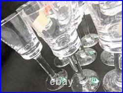 Set 9 VTG Orrefors Glassware Clear Crystal Sherry Cordial withoriginal sticker