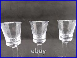 Set 9 VTG Orrefors Glassware Clear Crystal Sherry Cordial withoriginal sticker
