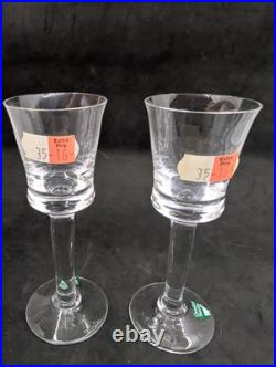 Set 9 VTG Orrefors Glassware Clear Crystal Sherry Cordial withoriginal sticker