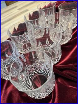 Set If 8 Vintage Cristal D'Arques Durand Longchamp Lead Crystal Drinking Glass