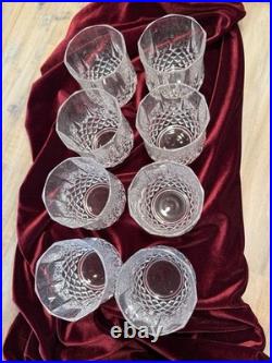 Set If 8 Vintage Cristal D'Arques Durand Longchamp Lead Crystal Drinking Glass
