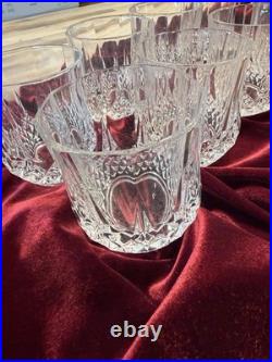 Set If 8 Vintage Cristal D'Arques Durand Longchamp Lead Crystal Drinking Glass
