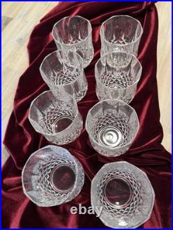 Set If 8 Vintage Cristal D'Arques Durand Longchamp Lead Crystal Drinking Glass