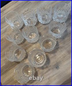 Set If 8 Vintage Cristal D'Arques Durand Longchamp Lead Crystal Drinking Glass