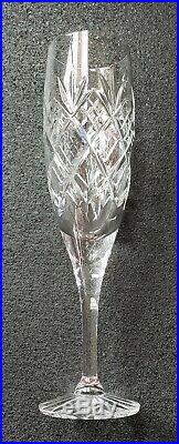 Set/Lot of 12 Royal Doulton English Crystal Wine Glasses Champagne Flutes