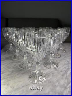 Set Of 10 Mikasa Park Lane Crystal Wine Glasses Water Goblet 6 3/4 Full Lead Set Of 10 Mikasa Park Lane Crystal Wine Glasses Water Goblet 6 3/4 Full Lead