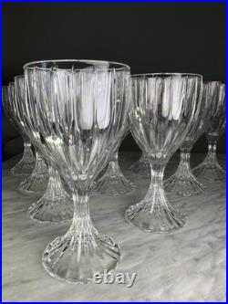 Set Of 10 Mikasa Park Lane Crystal Wine Glasses Water Goblet 6 3/4 Full Lead Set Of 10 Mikasa Park Lane Crystal Wine Glasses Water Goblet 6 3/4 Full Lead