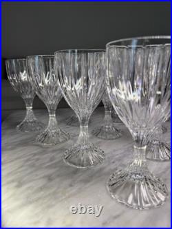 Set Of 10 Mikasa Park Lane Crystal Wine Glasses Water Goblet 6 3/4 Full Lead Set Of 10 Mikasa Park Lane Crystal Wine Glasses Water Goblet 6 3/4 Full Lead