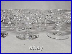 Set Of 12 Signed Waterford Mourne Cut Crystal Low Sherbert Glasses 3 1/2 High