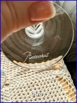Set Of 2 Baccarat Onde French Crystal Champagne Flutes Size 2.2 x 9 Set Of 2 Baccarat Onde French Crystal Champagne Flutes Size 2.2 x 9