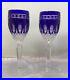 Set Of 2 WATERFORD Crystal Clarendon Cobalt Blue Liqueur/ Cordial Glasses 6