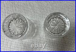 Set Of 2 Waterford Crystal Happy Birthday Double Old Fashioned Glasses No Box