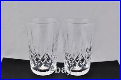 Set Of 2 Waterford Crystal Lismore Flat Tumblers/glasses #1 Mint