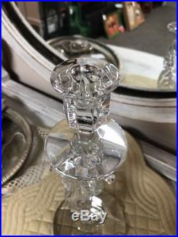 Set Of 2 Waterford Crystal Seahorse 11.5 Candlesticks Candle Holders Mint