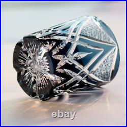 Set Of 2PCS Edo Kiriko Crystal Whiskey Glasses Hand Cut To 9oz Gift Packing