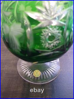 Set Of 3 Colored Crystal NACHTMANN Traube Cognac/Brandy Glasses Mint In Box