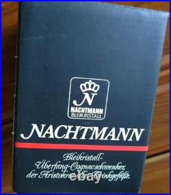 Set Of 3 Colored Crystal NACHTMANN Traube Cognac/Brandy Glasses Mint In Box