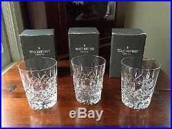 Set Of 3 Waterford Crystal Lismore Double Old Fashioned 12 oz New In Box