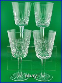 Set Of 4 1950's Waterford Lismore Claret Wine Glasses. 7 In. Excellent Cond