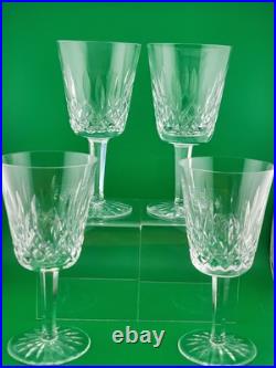 Set Of 4 1950's Waterford Lismore Claret Wine Glasses. 7 In. Excellent Cond