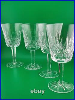 Set Of 4 1950's Waterford Lismore Claret Wine Glasses. 7 In. Excellent Cond
