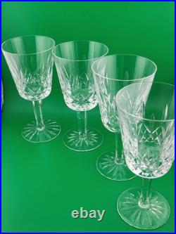 Set Of 4 1950's Waterford Lismore Claret Wine Glasses. 7 In. Excellent Cond