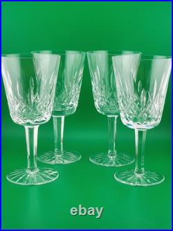 Set Of 4 1950's Waterford Lismore Claret Wine Glasses. 7 In. Excellent Cond