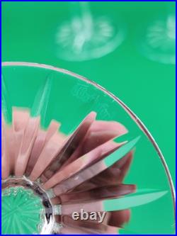 Set Of 4 1950's Waterford Lismore Claret Wine Glasses. 7 In. Excellent Cond