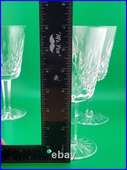 Set Of 4 1950's Waterford Lismore Claret Wine Glasses. 7 In. Excellent Cond