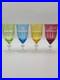 Set Of 4 AJKA Crystal Cut to Clear Iced Tea Water Goblets Glasses Proinnseas