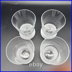 Set Of 4 Kate Spade Park Place By Lenox Double Old Fashion Frosted Ball Stems