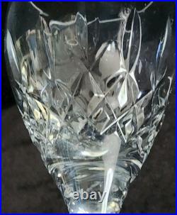 Set Of 4 Miller Rogaska Tulipe Crystal Wine Glasses High End Crystal 8.25T EC