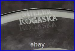Set Of 4 Miller Rogaska Tulipe Crystal Wine Glasses High End Crystal 8.25T EC